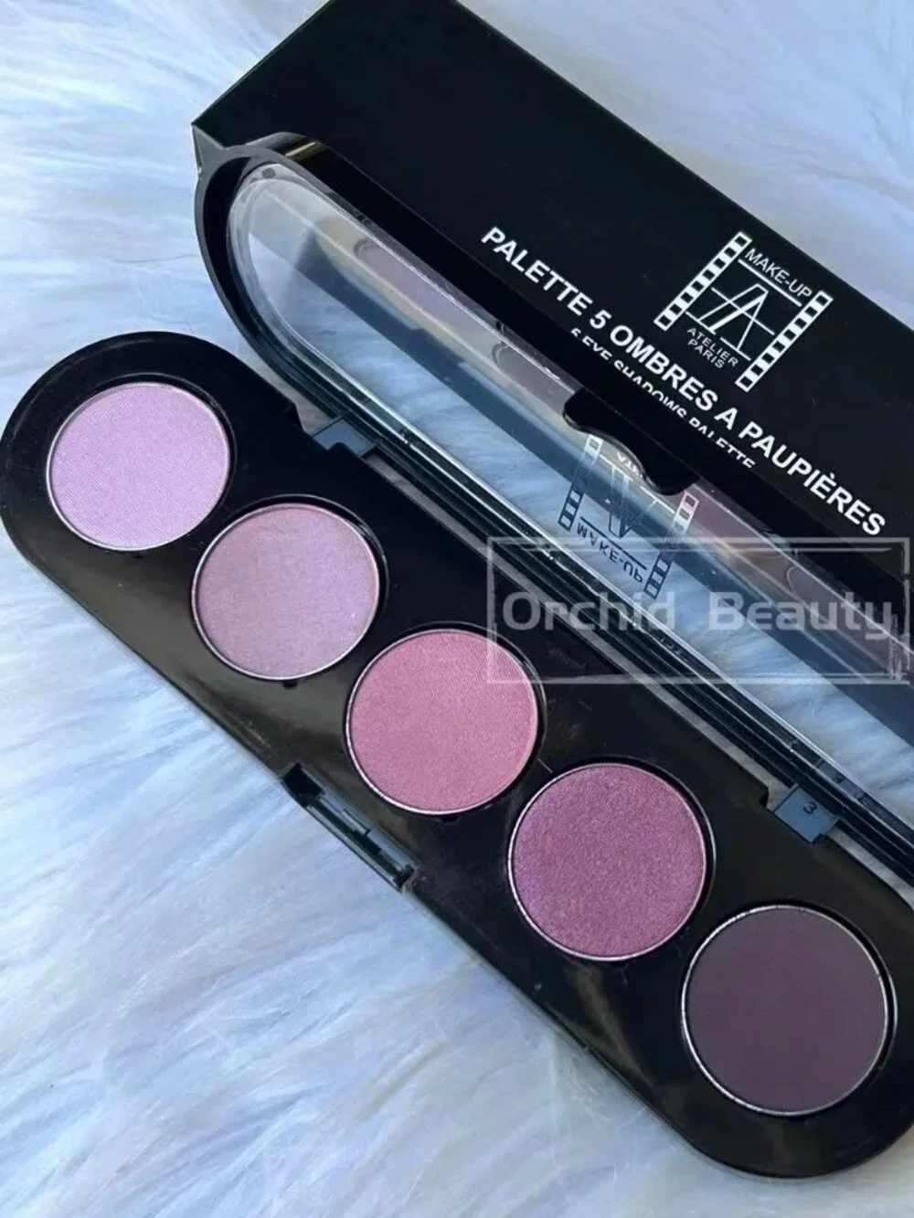 New Make-Up Atelier Paris 5 Eyeshadow Palette T10~Brown Mauve~Full Size 12.5 g
